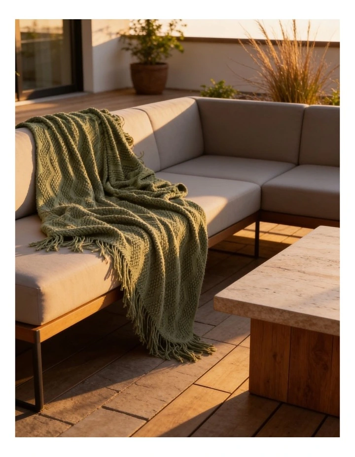 SOGA 2 Pack Green Polyester Throw Blanket 40x30x6cm image 4