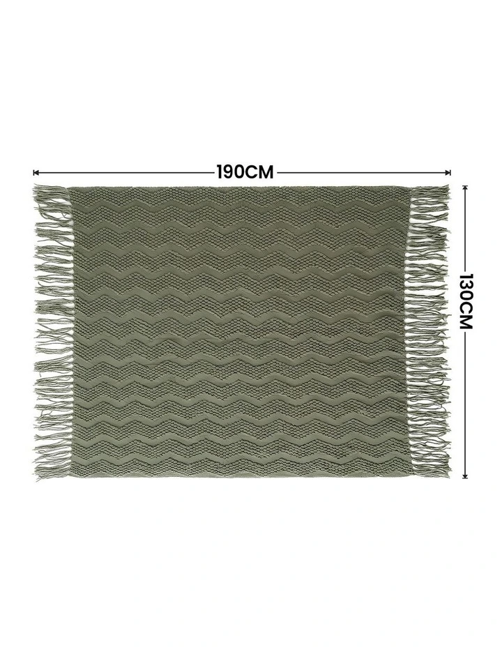 SOGA 2 Pack Green Polyester Throw Blanket 40x30x6cm image 7