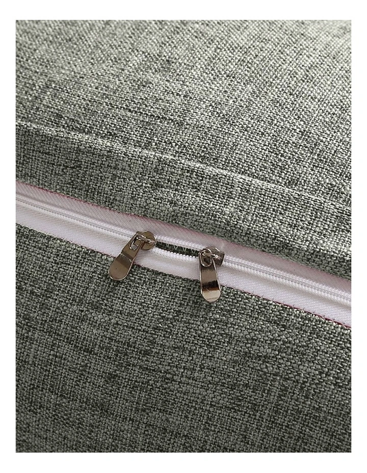 SOGA 2X 100cm Light Grey Triangular Wedge Bed Backrest Headboard Cushion image 7