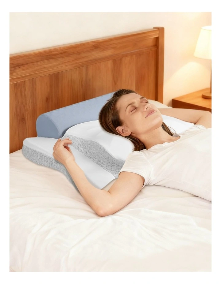 Dreamz Cervical Pillow Memory Foam Cooling Neck Support Pillow Neck Pain Relief image 7