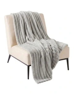 SOGA Silver Flannel Polyester Throw Blanket 150x200cm