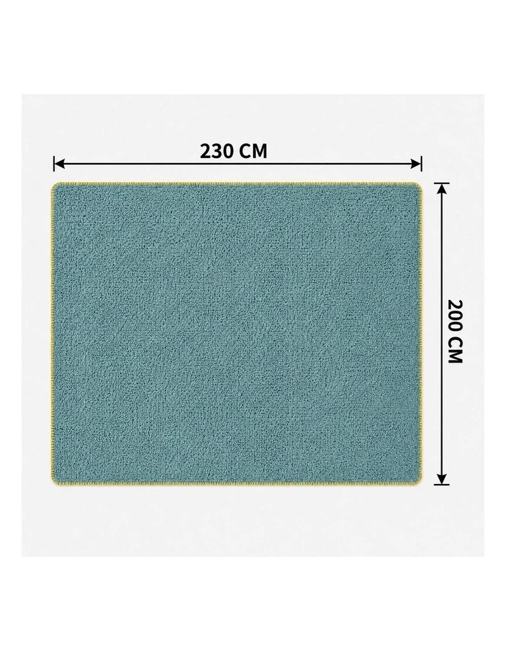 SOGA 2 Pack Grayish Green Flannel Polyester Throw Blanket 200x230cm image 7
