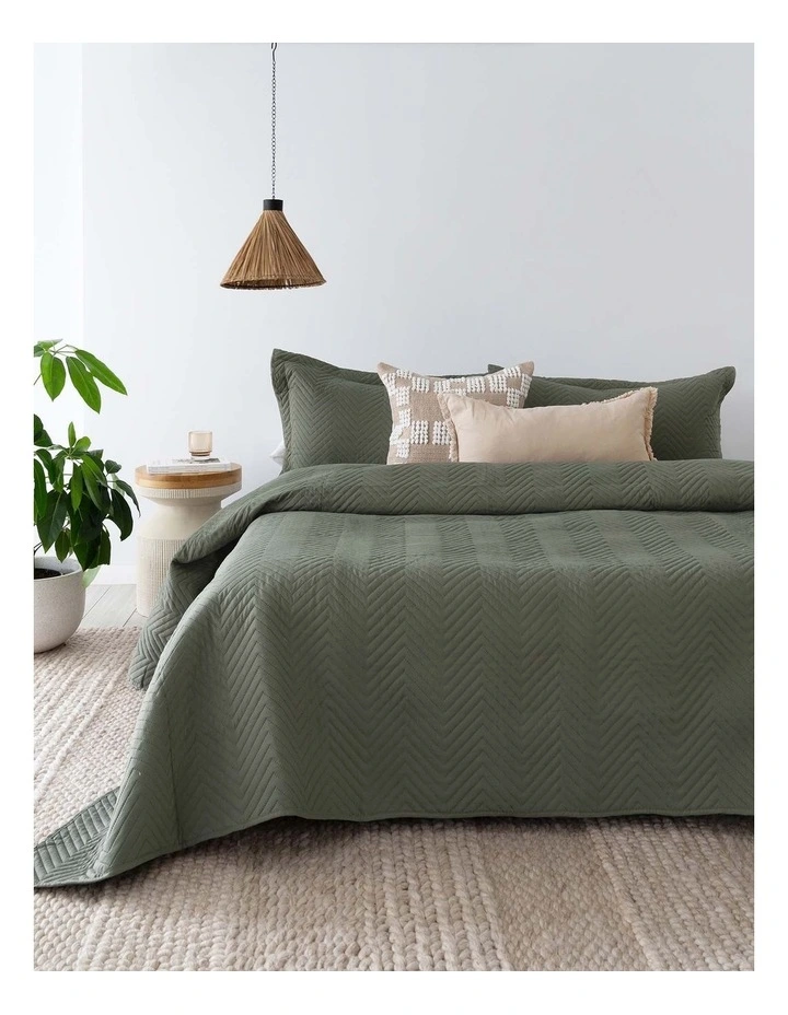 Herringbone Coverlet Set image 1