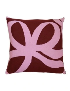 Ribbon Knitted Cushion