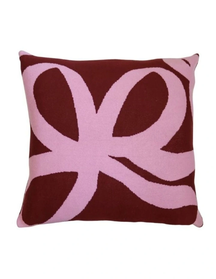 Ribbon Knitted Cushion image 1