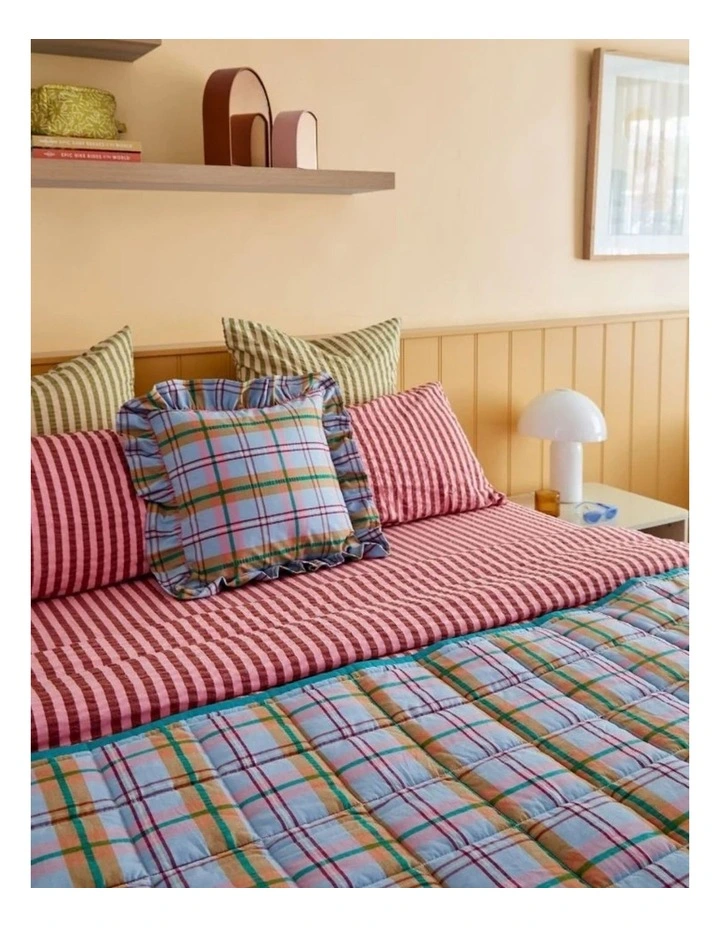 Confetti Plaid Quilted Throw image 3