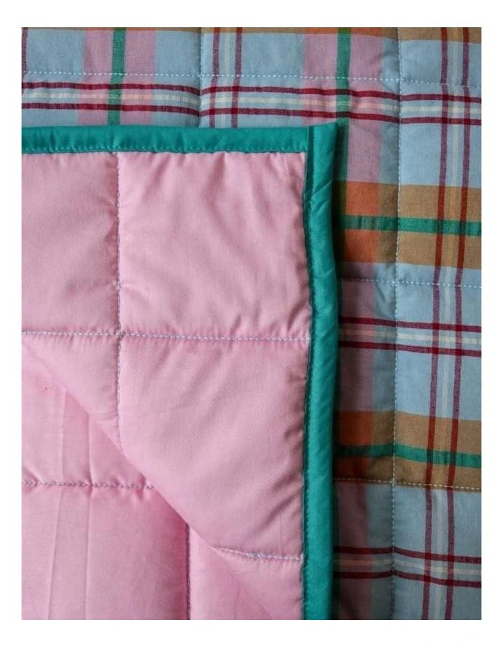 Confetti Plaid Quilted Throw image 4
