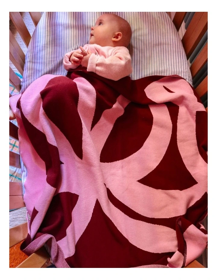 Ribbon Knitted Baby Blanket image 2