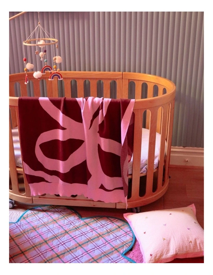 Ribbon Knitted Baby Blanket image 3