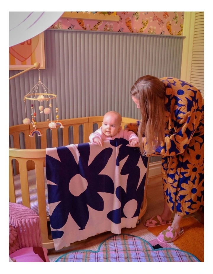Marlo Knitted Baby Blanket image 3