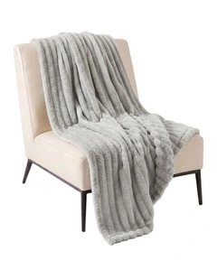 SOGA Silver Flannel Polyester Throw Blanket 200x230cm