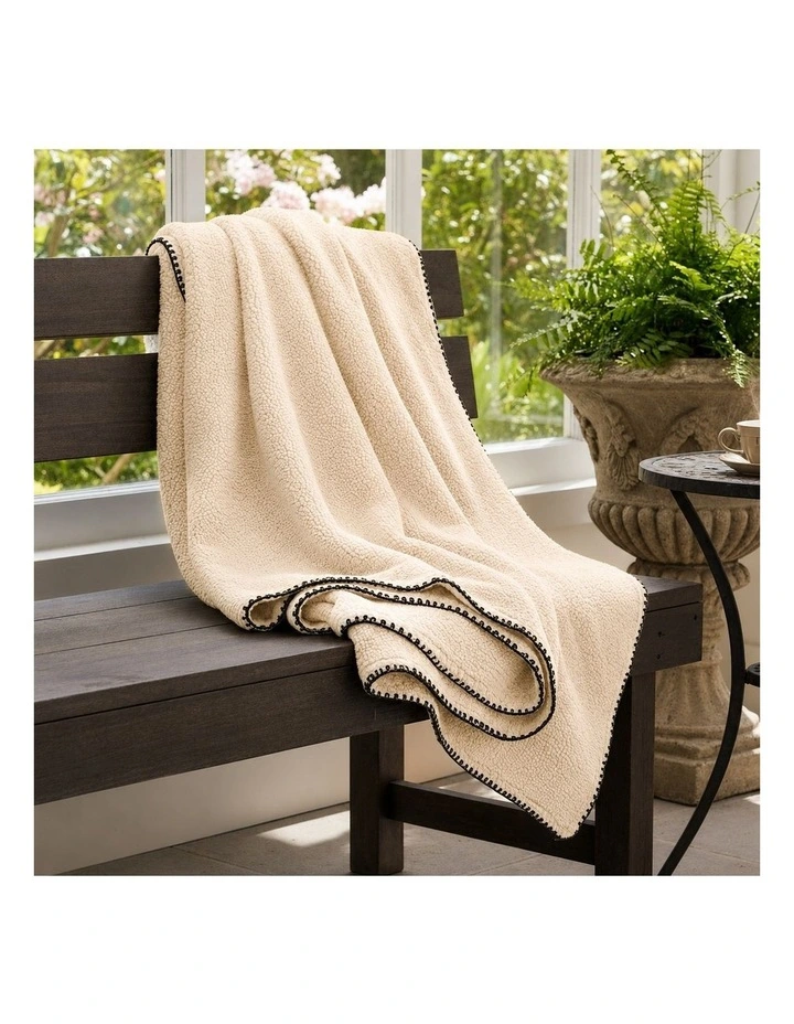 SOGA Peach Flannel Polyester Throw Blanket 200x230cm image 4