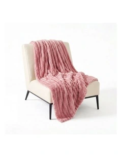 SOGA Pink Flannel Polyester Throw Blanket 200x230cm