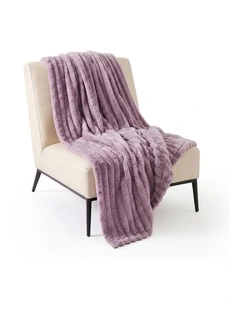 SOGA Purple Flannel Polyester Throw Blanket 150x200cm