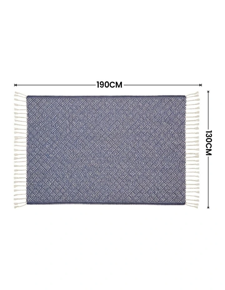 SOGA Deep Navy Polyester Throw Blanket 127x170cm image 7