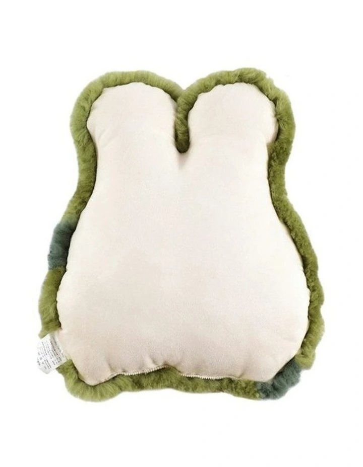 Auskin Sheepskin Pet Frog Cushion Home/Room Decorative Pillow 35x40cm Green image 2