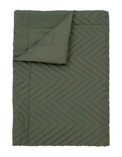 Herringbone Bed Runner Moss