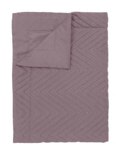 Herringbone Bed Runner Mauve