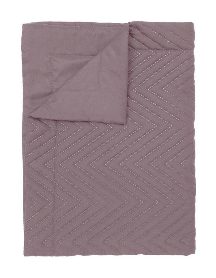 Herringbone Bed Runner Mauve image 1
