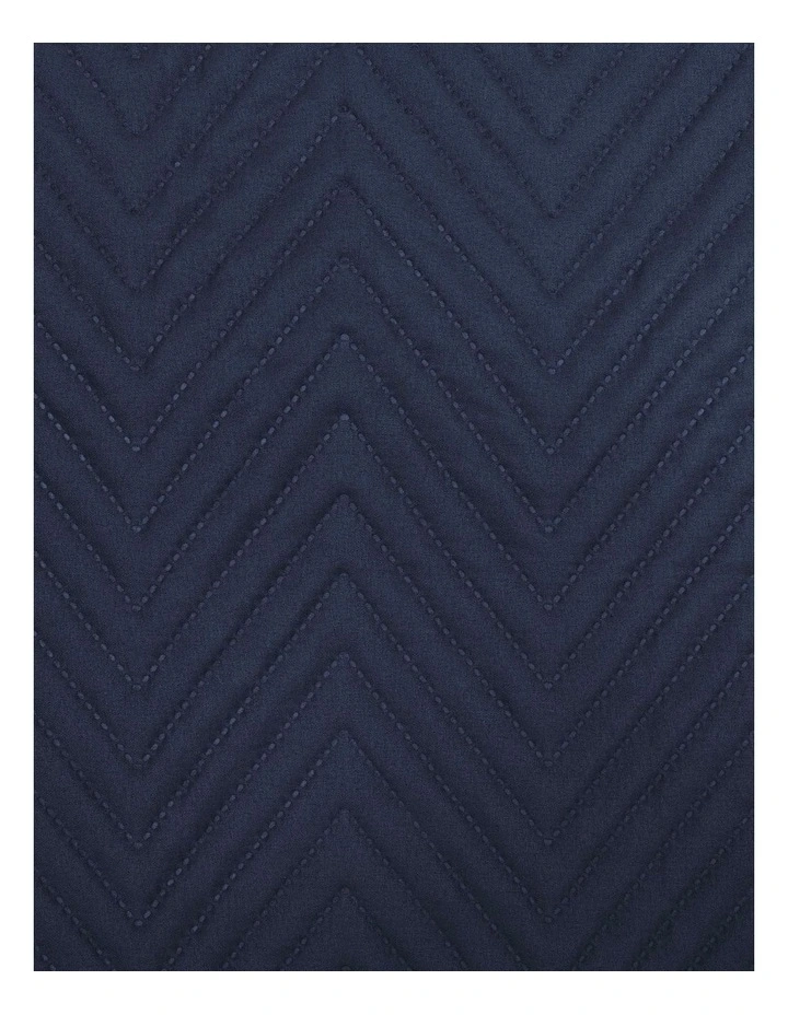 Herringbone Bed Runner Navy image 3