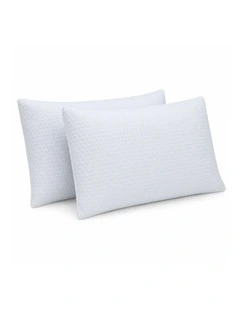 RoomSense Cooling Shredded Gel Memory Foam Pillow 2 Pack, Anti-Flattening Neck Support, 72x50x15cm