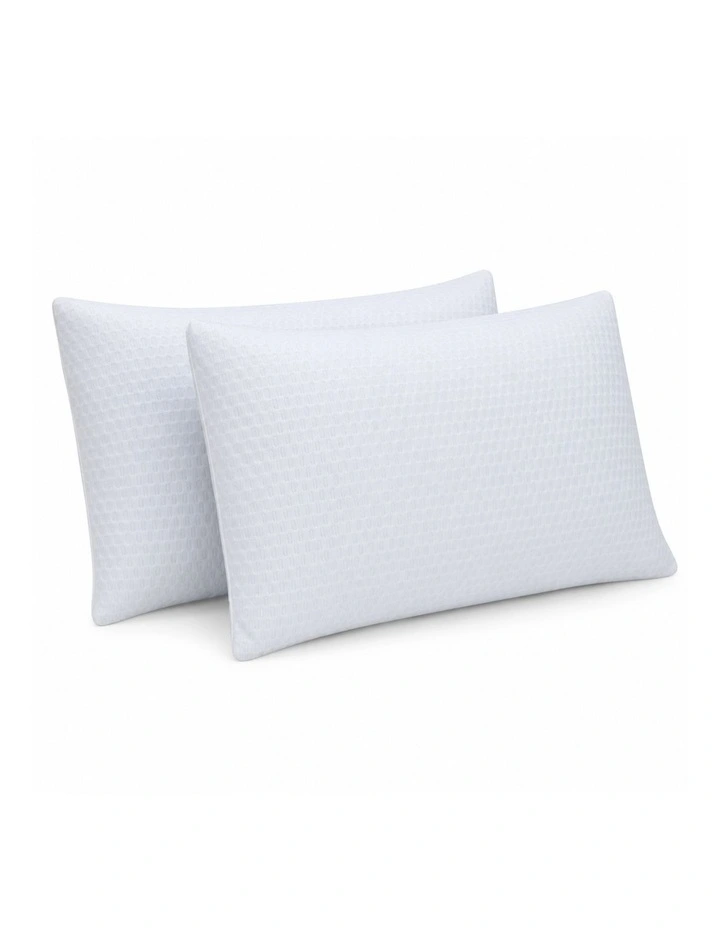 RoomSense Cooling Shredded Gel Memory Foam Pillow 2 Pack, Anti-Flattening Neck Support, 72x50x15cm image 1