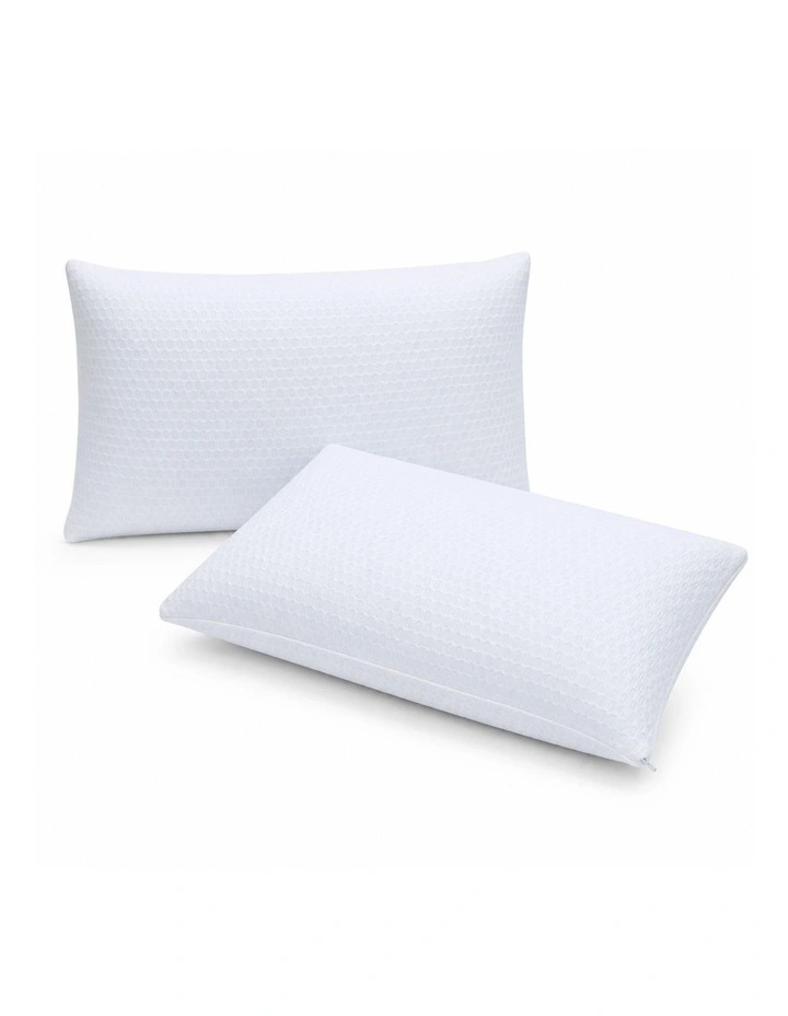 RoomSense Cooling Shredded Gel Memory Foam Pillow 2 Pack, Anti-Flattening Neck Support, 72x50x15cm image 7