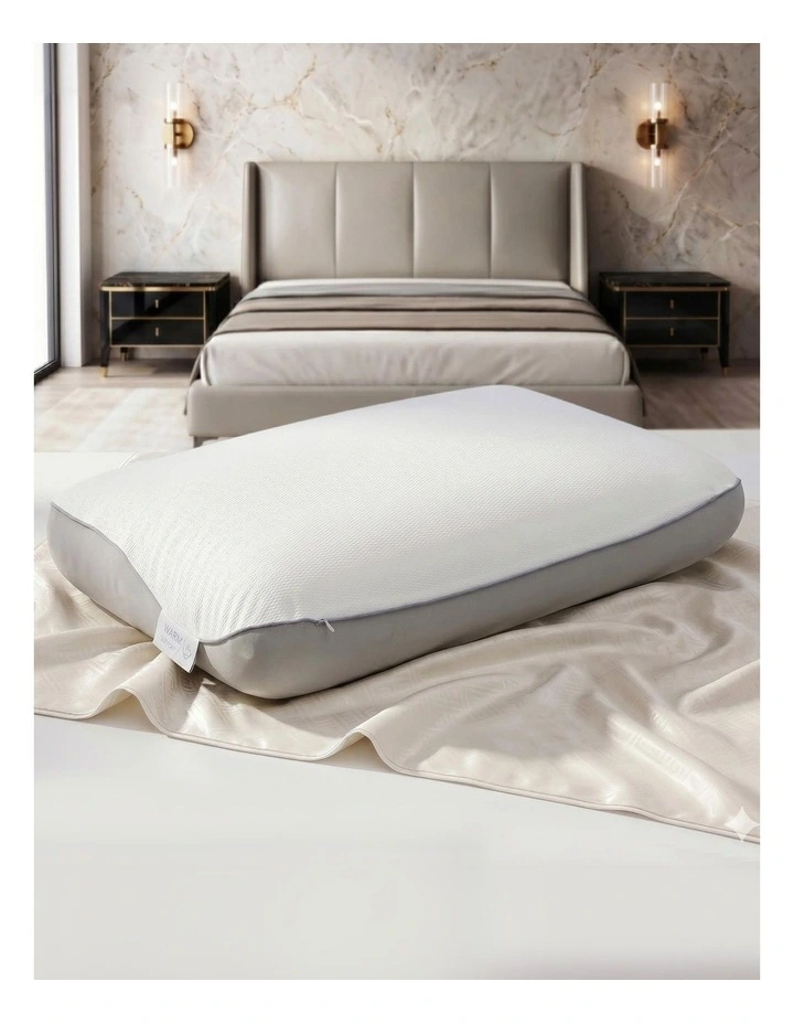 RoomSense Cooling Dual-Sided Memory Foam Pillow, 55D Solid Core Neck Support, 65x40x14cm image 6
