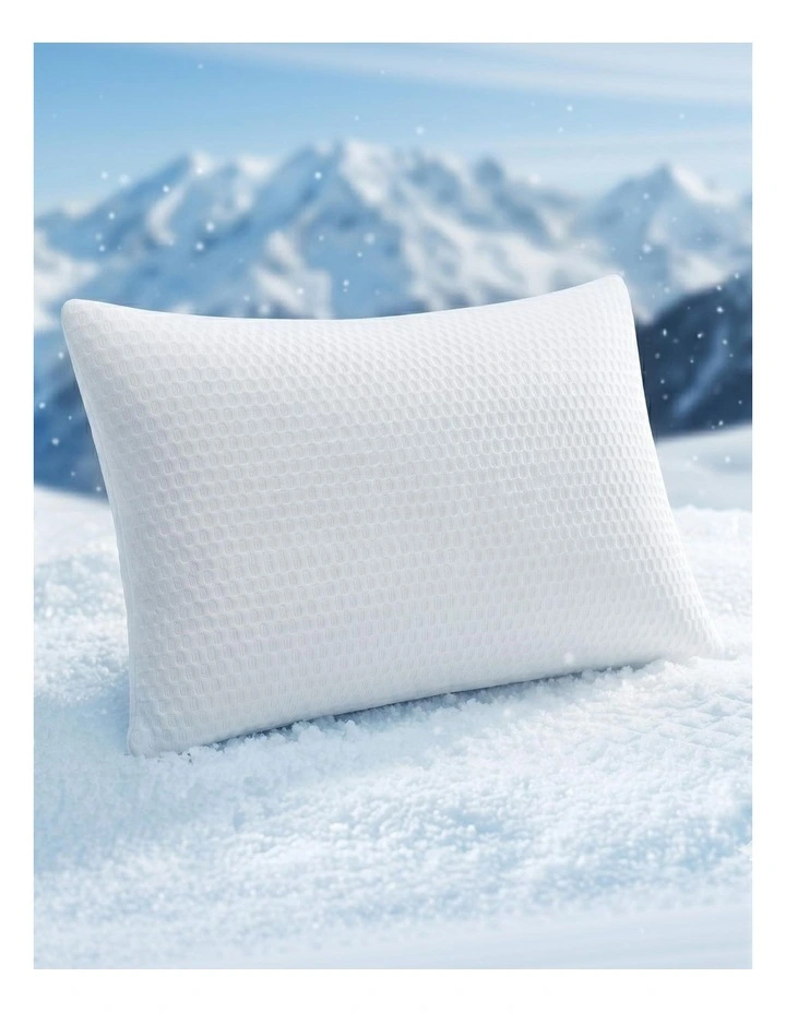 RoomSense Cooling Shredded Gel Memory Foam Pillow, Anti-Flattening Neck Support, 72x50x15cm image 1