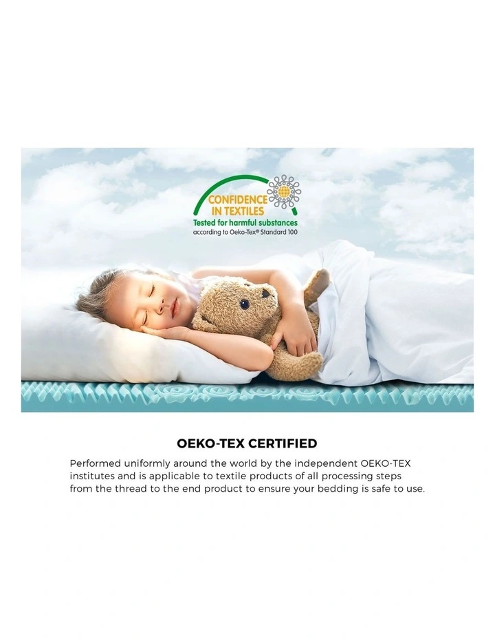 Bedra Memory Foam Mattress Topper Cool Gel Bed Bamboo Cover 7-Zone 8CM King image 5