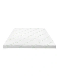Bedra Memory Foam Mattress Topper Cool Gel Bed Bamboo Cover 7-Zone 8CM Queen