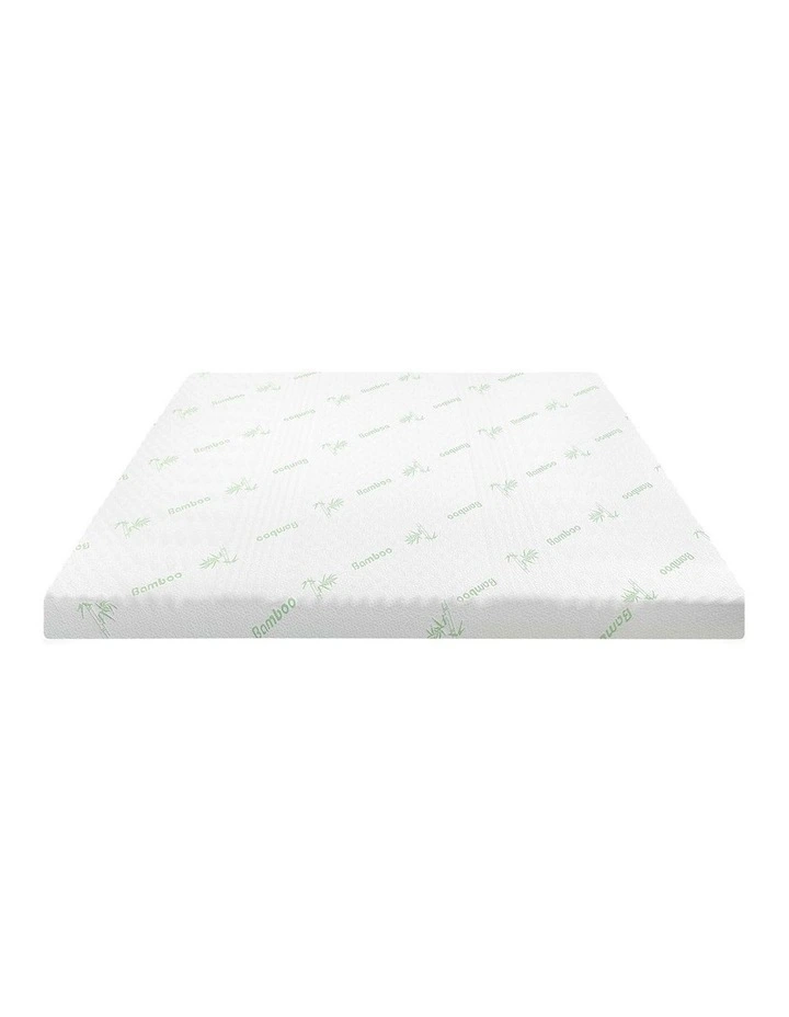Bedra Memory Foam Mattress Topper Cool Gel Bed Bamboo Cover 7-Zone 8CM Queen image 1