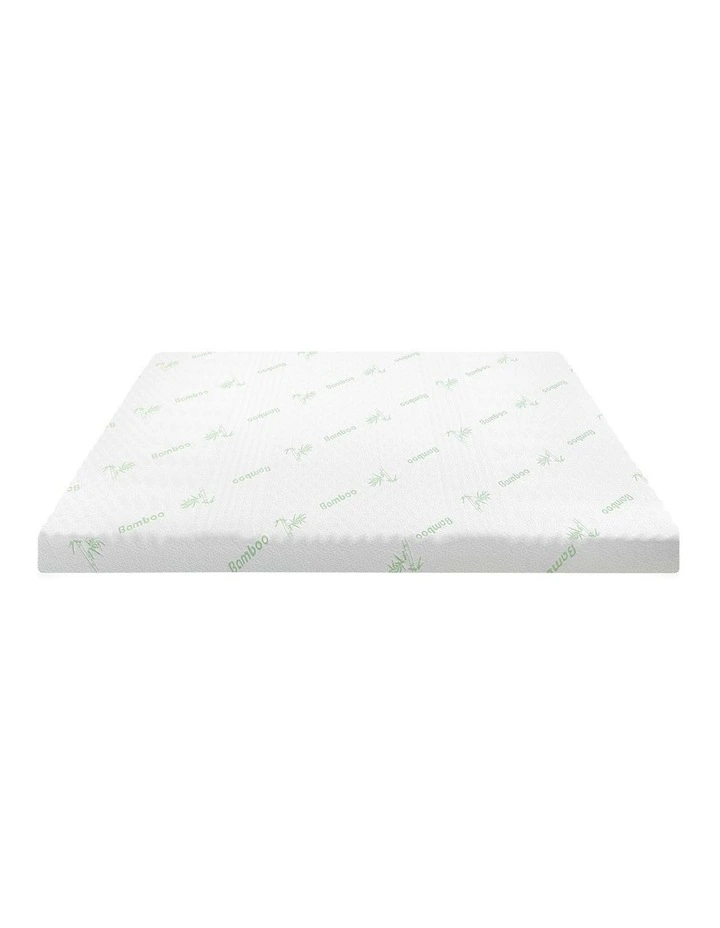 Bedra Memory Foam Mattress Topper Cool Gel Bed Bamboo Cover 7-Zone 8CM Queen image 2
