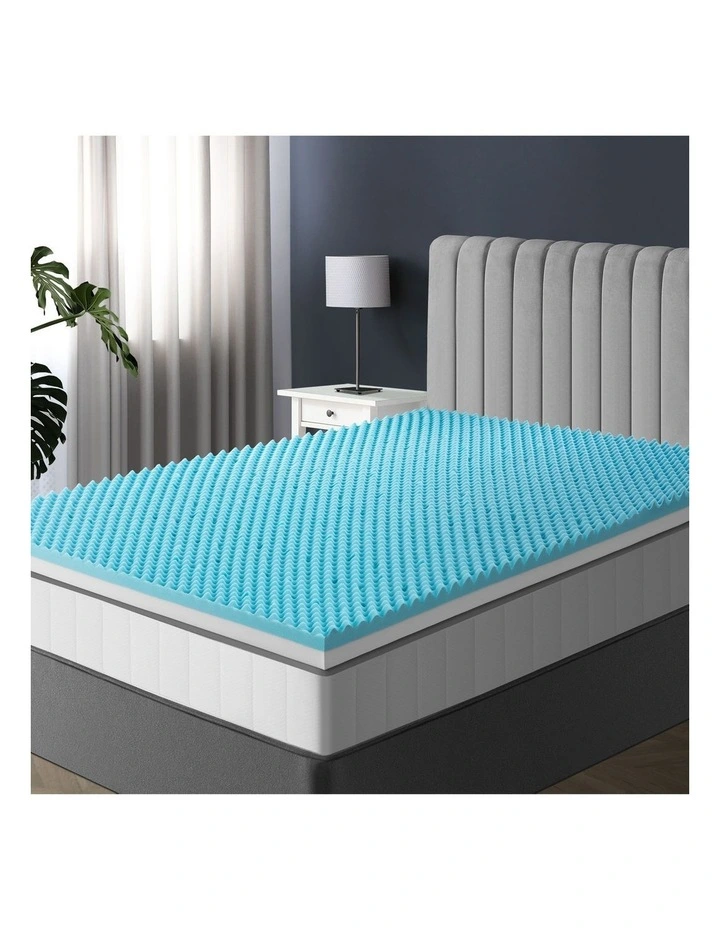 Bedra Memory Foam Mattress Topper Reversible Cool Gel Bed Mat 10cm Double image 4