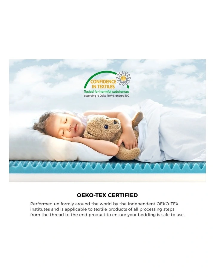 Bedra Memory Foam Mattress Topper Reversible Cool Gel Bed Mat 10cm Single image 5
