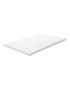 Bedra Memory Foam Mattress Topper Cool Gel Bamboo Cover 7-Zone 8CM King Single