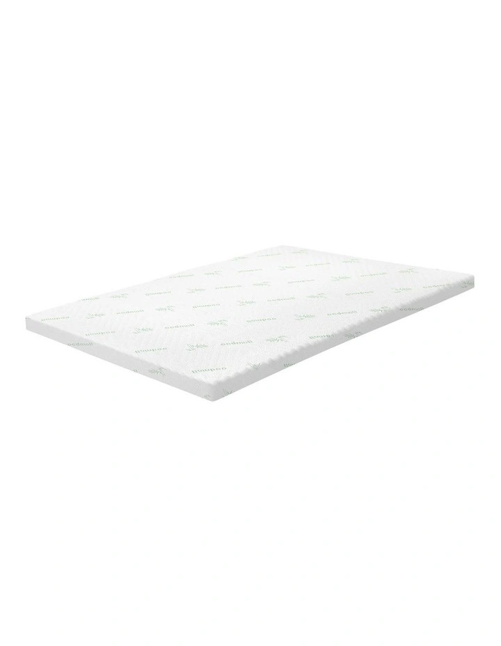 Bedra Memory Foam Mattress Topper Cool Gel Bamboo Cover 7-Zone 8CM King Single image 1