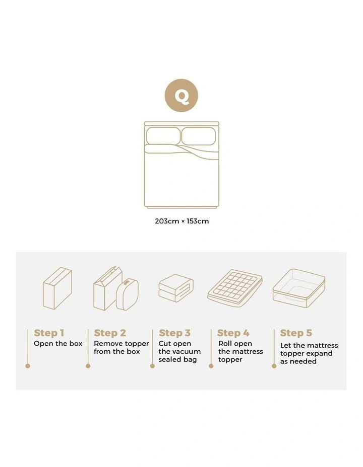 Bedra Mattress Protector Queen Bamboo Charcoal Pillowtop Topper Underlay Cover image 3