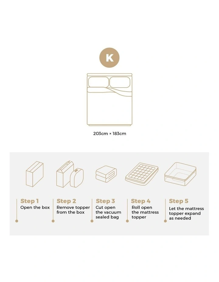 Bedra Mattress Protector Bamboo Charcoal Pillowtop Mattress Topper Cover King image 3