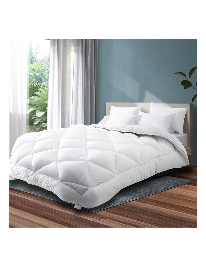 Bedra Microfibre Bamboo Quilt 400GSM Summer Winter Duvet Doona All Season Double image 4