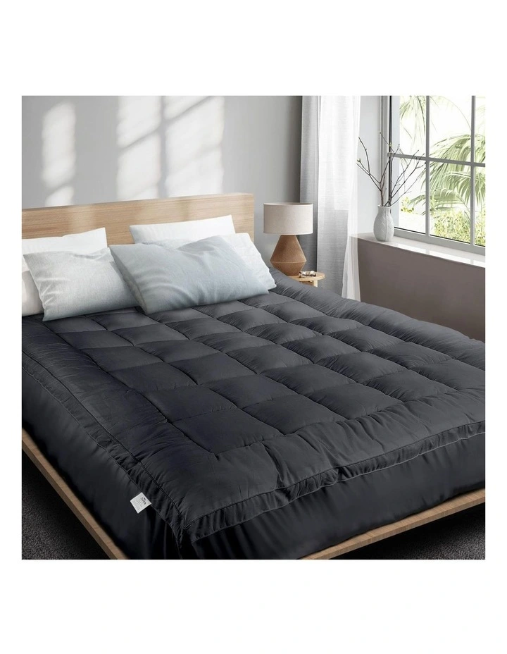 Bedra Mattress Protector Bamboo Charcoal Pillowtop Topper Underlay Cover Double image 4