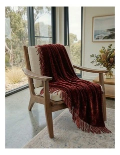 Eli Chenille Throw in Brown
