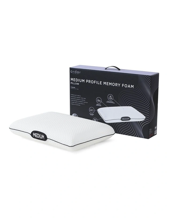 Medium Profile Memory Foam Pillow image 2