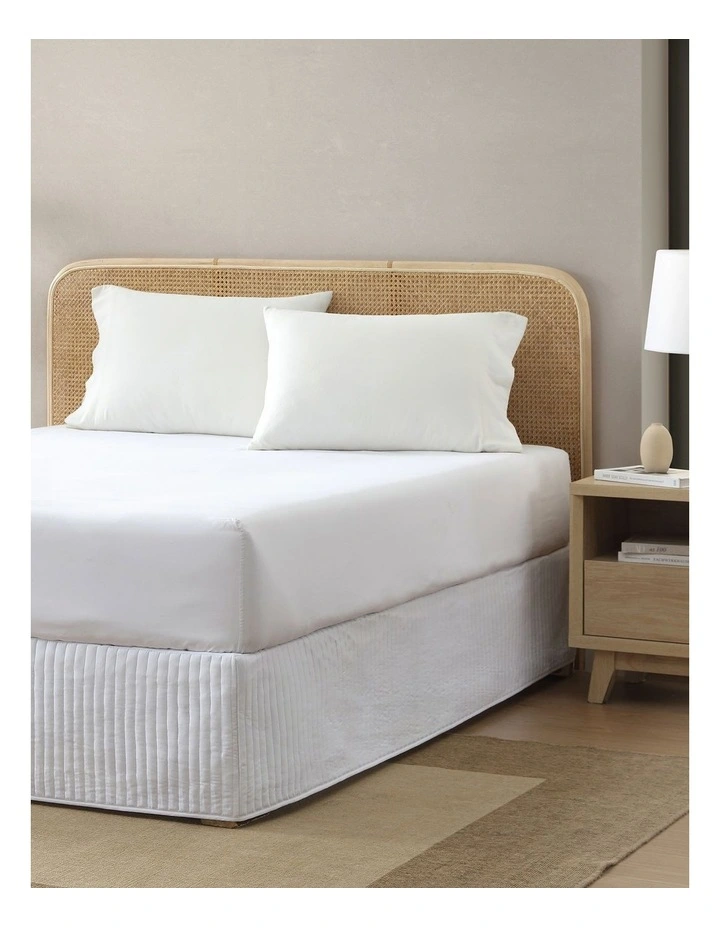 Quilted Valance in White image 1