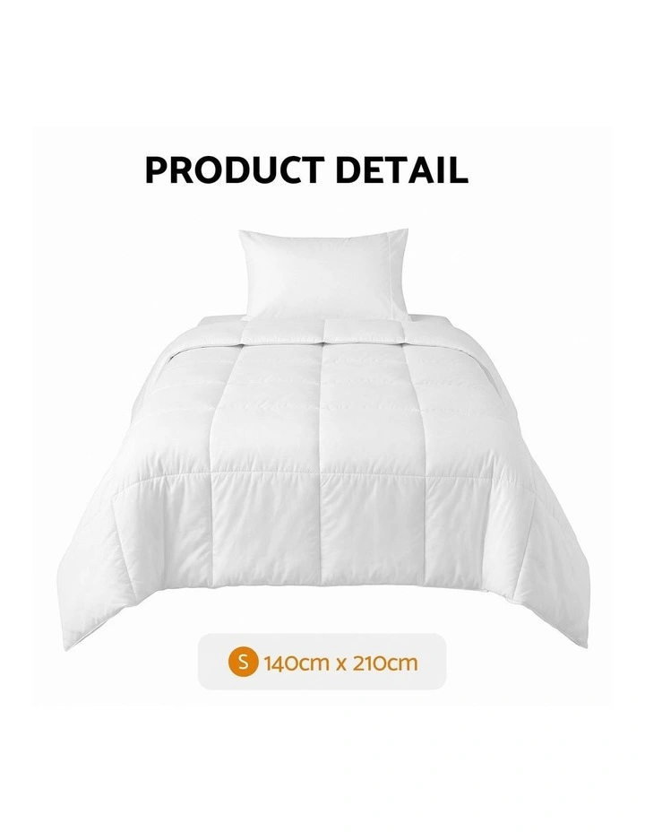 Giselle Bedding Single Quilt, 200GSM Summer Duck Down Feather Doona Insert image 2