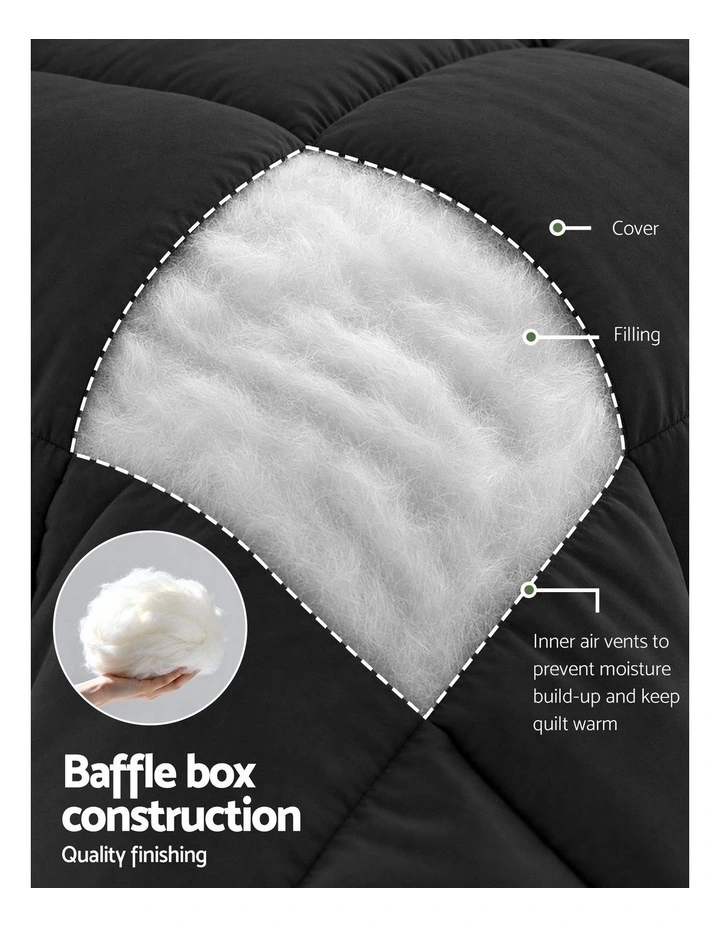 Giselle 200GSM Bamboo Microfibre Queen Quilt Lightweight All Season Doona Duvet image 5