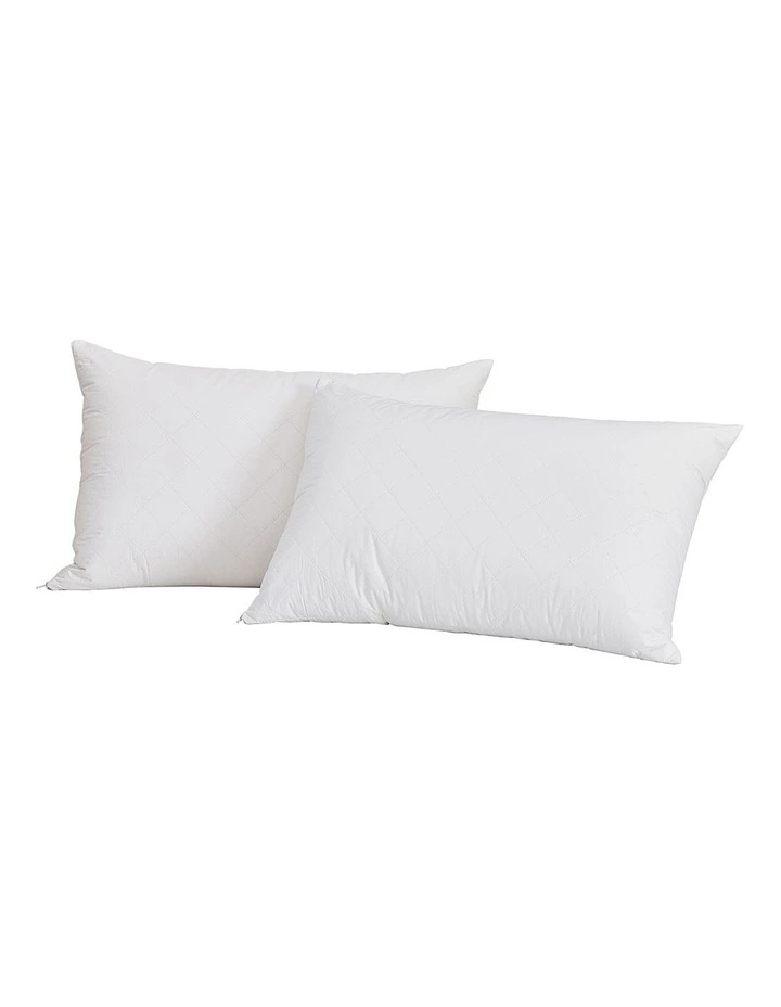 Dreamaker Cotton Quilted Waterproof Standard Pillow Protector Twin Pack image 6