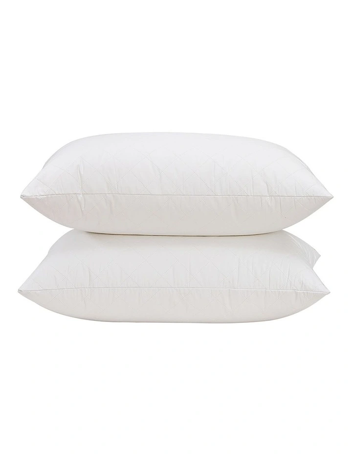 Dreamaker Cotton Quilted Waterproof Standard Pillow Protector Twin Pack image 7