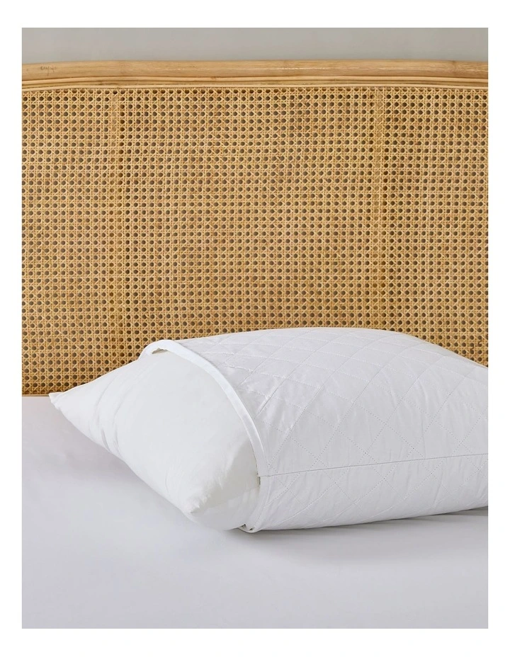 Dreamaker Cotton Quilted Waterproof Euro Pillow Protector Twin Pack image 5