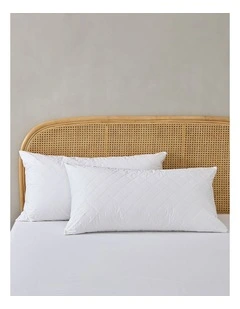Dreamaker Cotton Quilted Waterproof King Pillow Protector Twin Pack